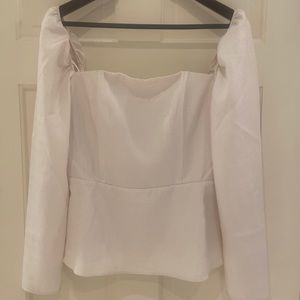 White H&M top